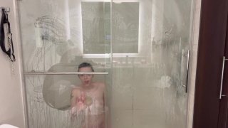 Hotel Room Features A Glass Shower