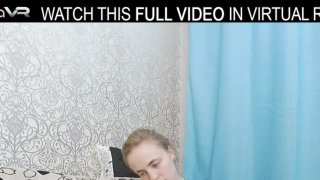 Lassie Brunette Moans With Toys In Virtual Reality