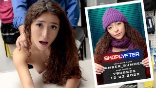 Brunette Caught Stealing Makeup On Christmas