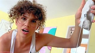 She Catches You Jerking Off With Cum Sock