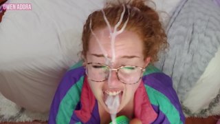 Pov: Slinky Toy Leads To Huge Cumshot