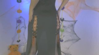 Cosplay Witch Plays With Wet Pussy