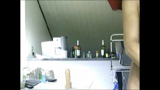 Amateur Guy Plays With His Toys