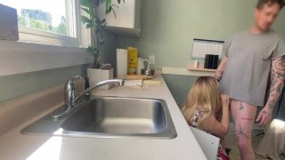 Milf In Sundress Gets Fucked By Plumber