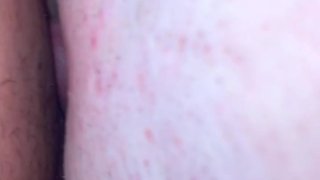 Amateur Lesbian Grinds Her Wet Pussy On His Cock