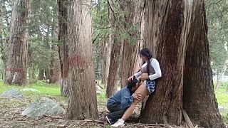 College Girl Fucks Old Man In Jungle