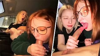 Public Car Blowjob Before Cinema Sex