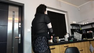 Masked In Nylon: Sperm Play Surprise