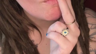 Brunette Amateur Plays With Her Big Tits